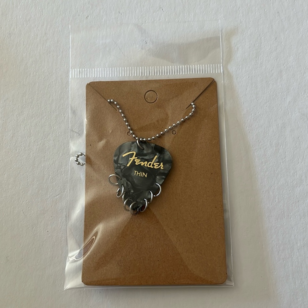 Fender Guitar pick necklace